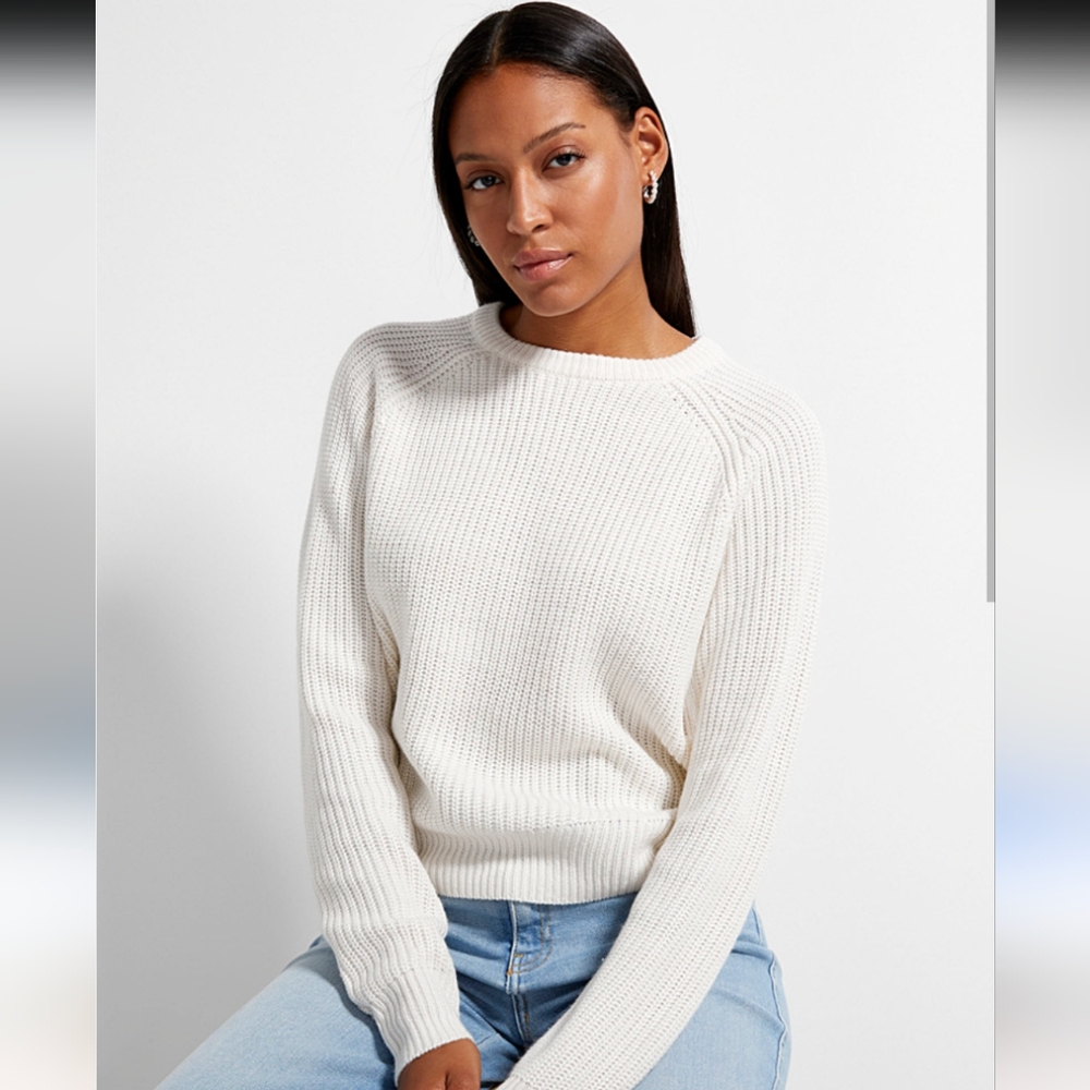 Vintage Cream Crew Neck Sweater